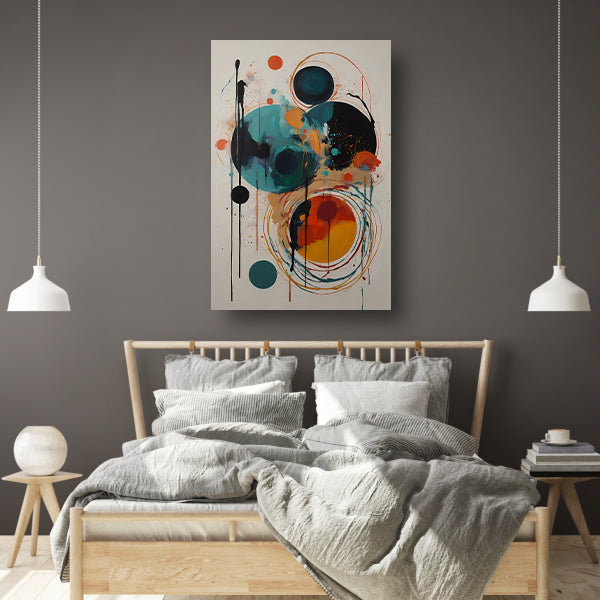 Abstracte Symfonie in Kleur en Vorm canvas