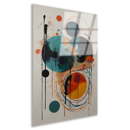 Abstracte Symfonie in Kleur en Vorm acrylglas