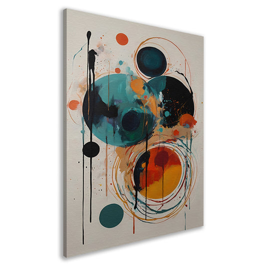 Abstracte Symfonie in Kleur en Vorm canvas