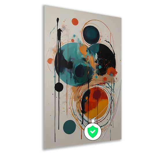 Abstracte Symfonie in Kleur en Vorm poster