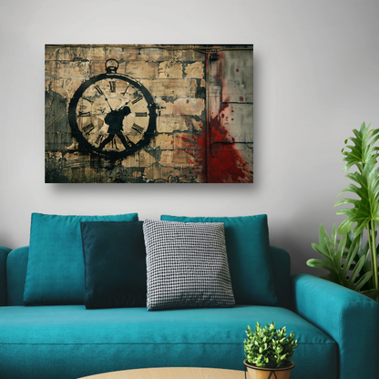 Vervagende Tijd Gemarkeerd door Bloed poster