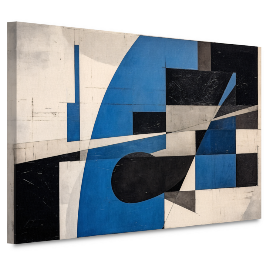 Minimalistisch schilderij met vierkanten canvas