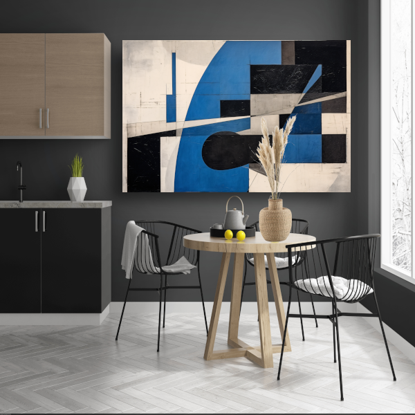 Minimalistisch schilderij met vierkanten poster