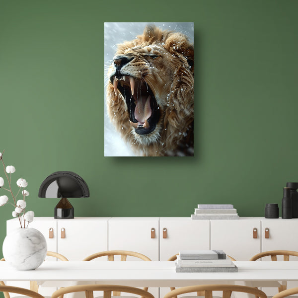 Sneeuwbrul van de Leeuw poster