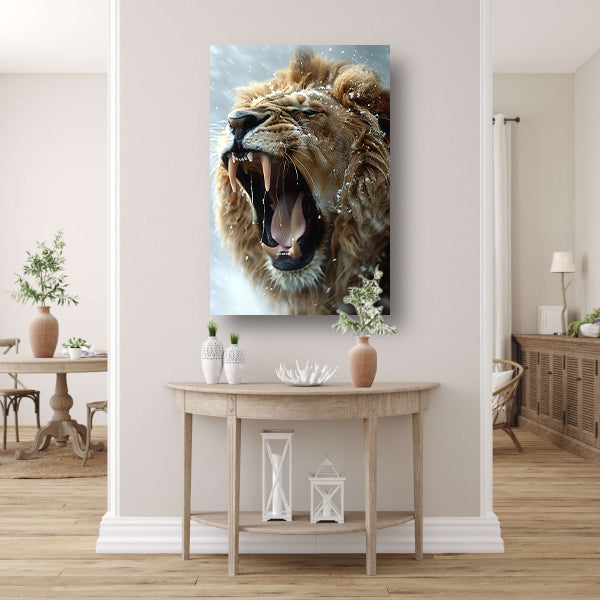 Sneeuwbrul van de Leeuw poster