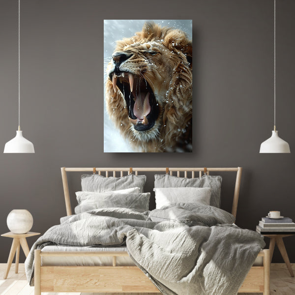 Sneeuwbrul van de Leeuw poster