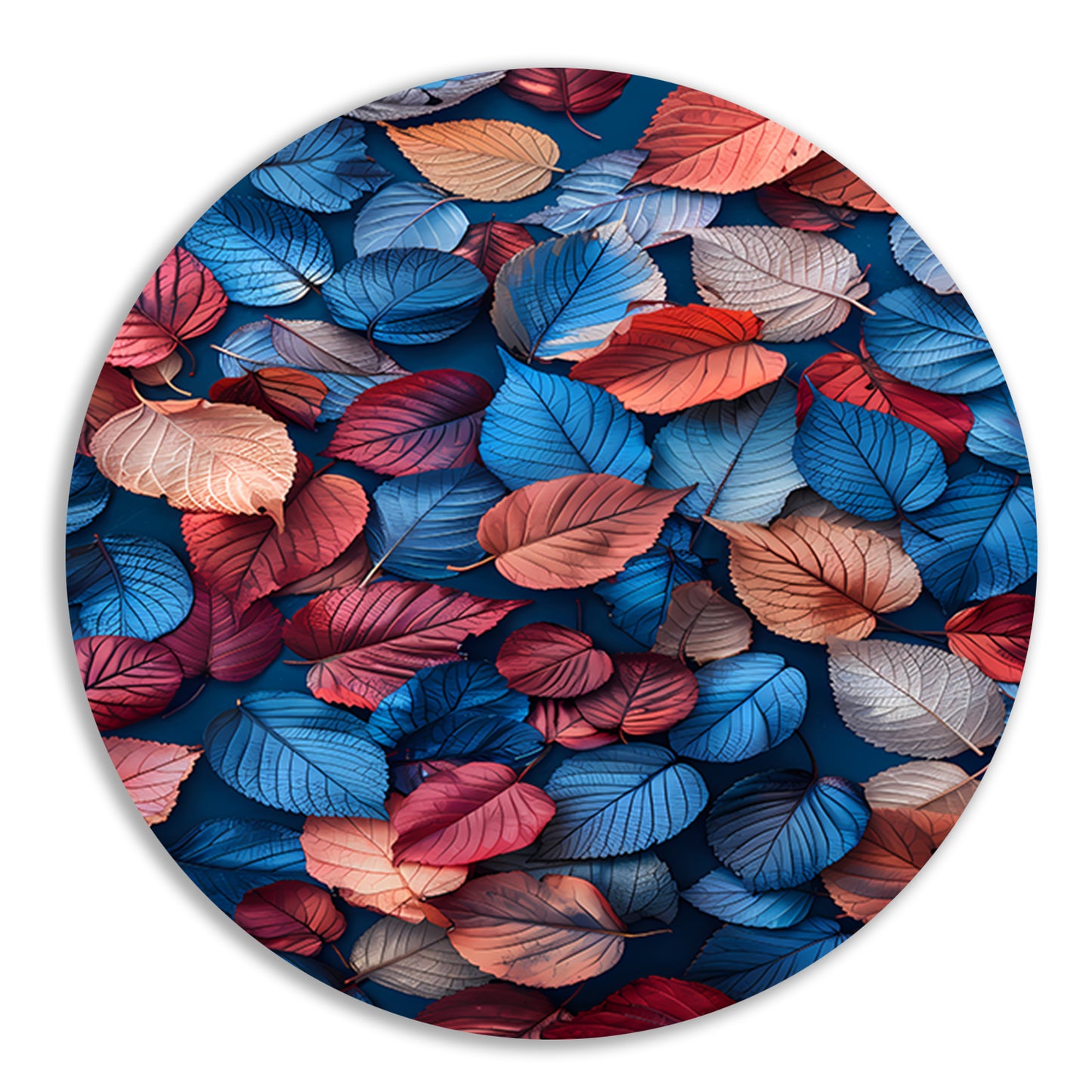 Kleurrijk bladerenregen op Abstract achtergrond forex muurcirkel