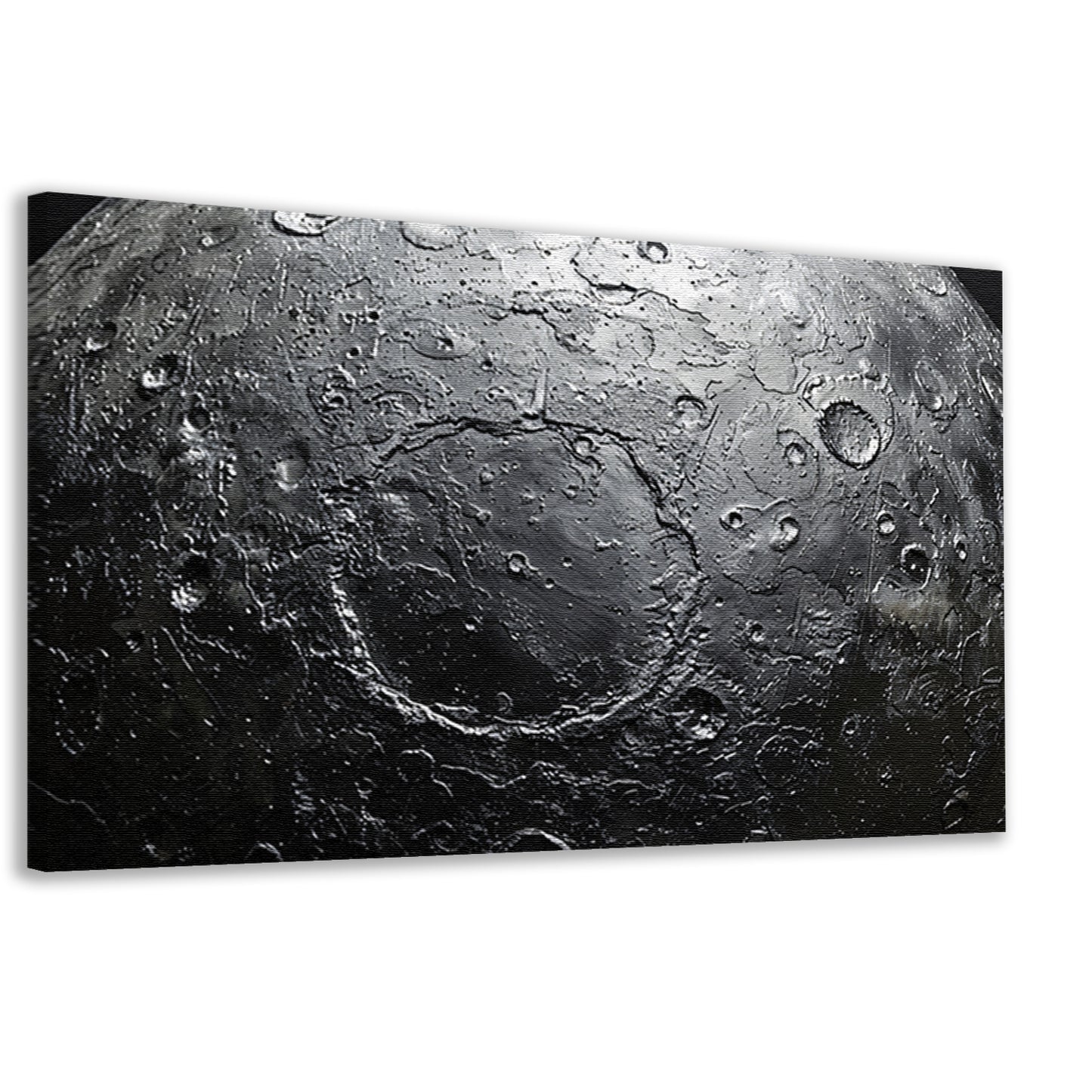 Close-up maanoppervlak canvas