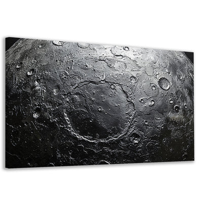 Close-up maanoppervlak canvas