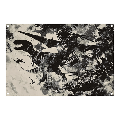 Minimalistische Lijnen Compositie tuinposter