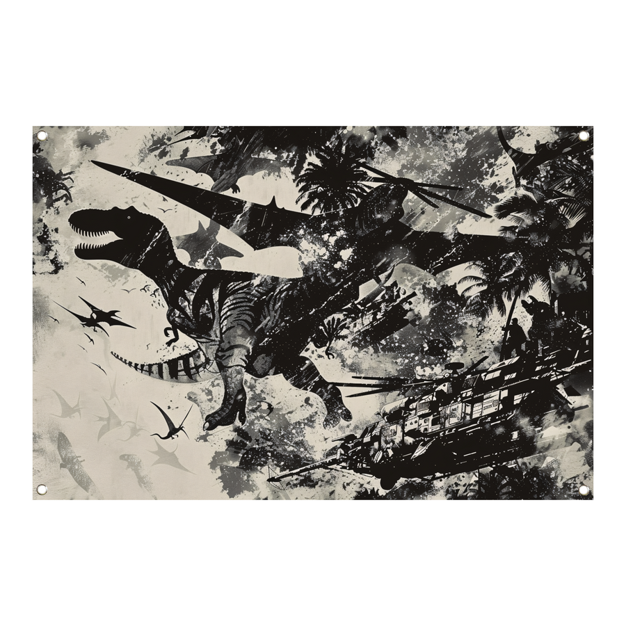 Minimalistische Lijnen Compositie tuinposter