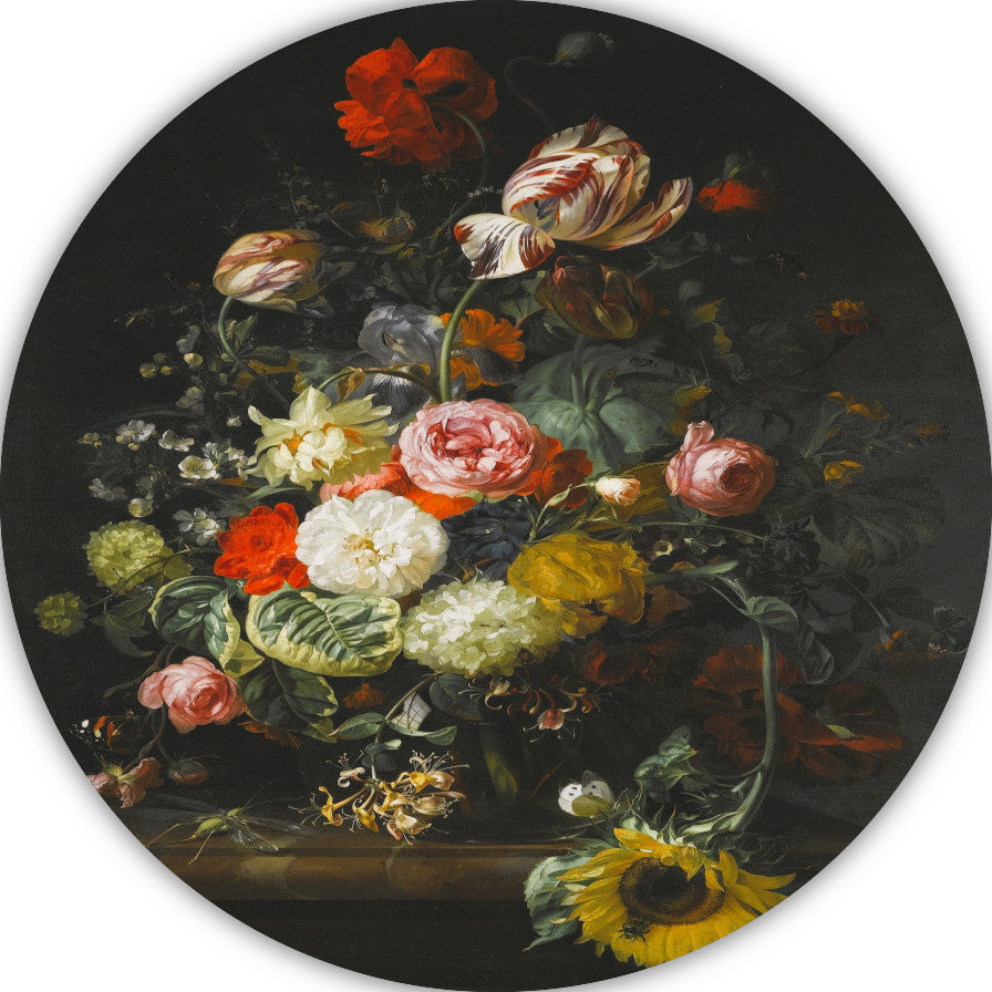 Bloemstilleven - Rachel Ruysch forex muurcirkel