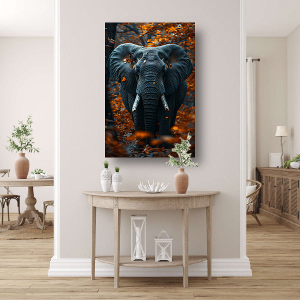 Olifant in Herfstlandschap canvas