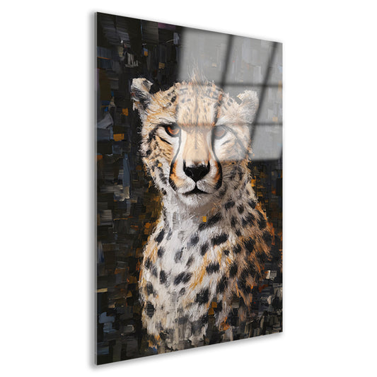 Abstracte Weergave van een Cheetah in Beweging acrylglas