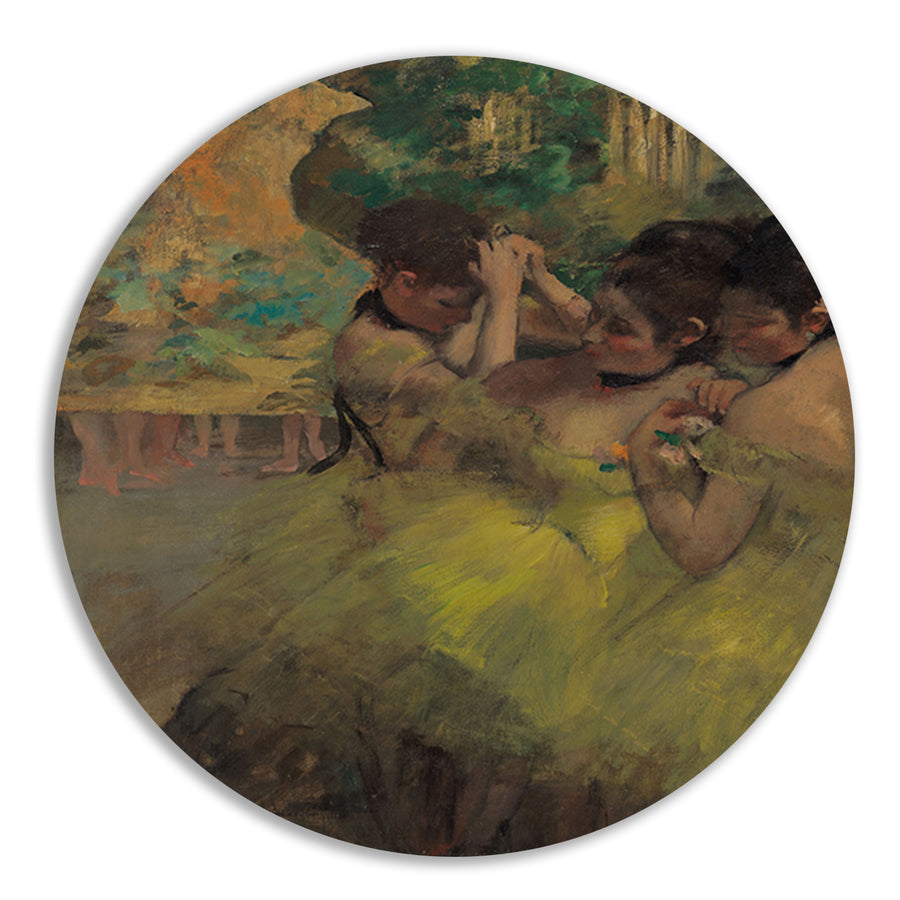 Dansers in Geel - Edgar Degas forex muurcirkel