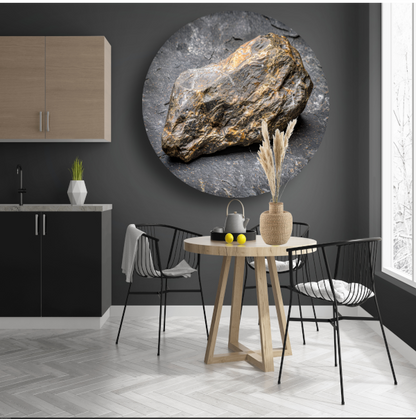 Textuur en Kleur van Natuurlijke Steen forex muurcirkel