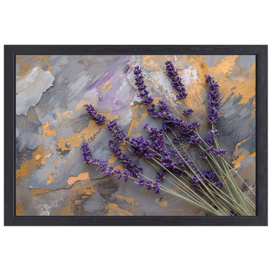 Lavendel in Impressionistische Stijl canvas met baklijst