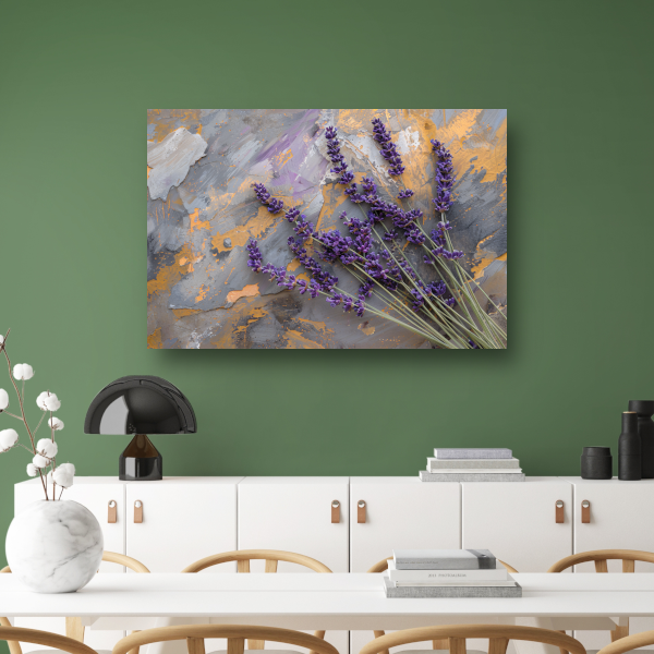 Lavendel in Impressionistische Stijl acrylglas
