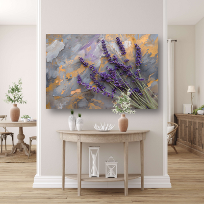 Lavendel in Impressionistische Stijl acrylglas