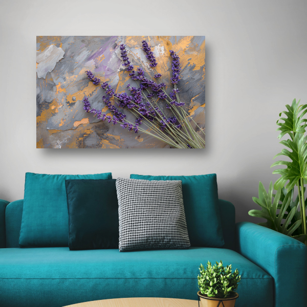 Lavendel in Impressionistische Stijl acrylglas