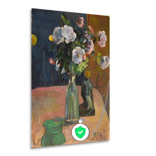 Rozen en beeldje - Paul Gauguin poster