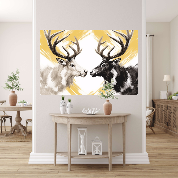 Samenhang Tussen Twee Herten poster