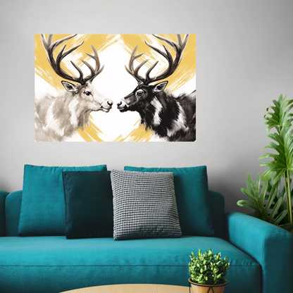 Samenhang Tussen Twee Herten poster