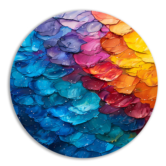 Abstract  met levendige kleuren forex muurcirkel