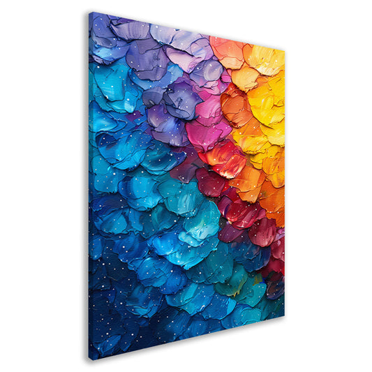 Abstract  met levendige kleuren canvas