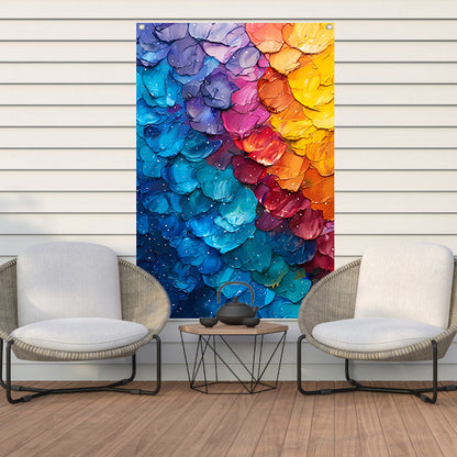 Abstract  met levendige kleuren tuinposter