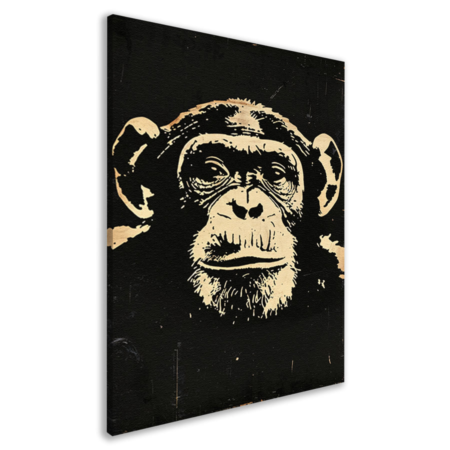 Reflectieve Blik van een Stedelijke Aap canvas
