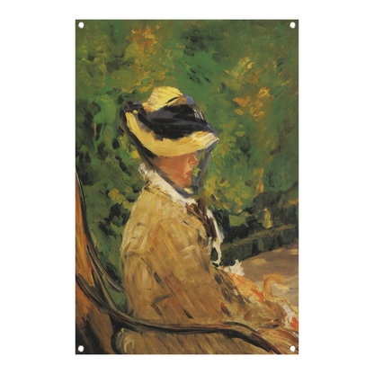 Mevrouw Édouard Manet in de Bellevue-tuin - Édouard Manet tuinposter