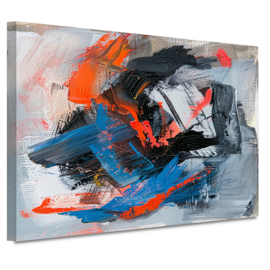 Abstracte Lijnencompositie canvas