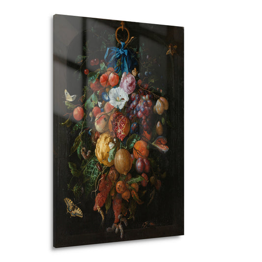 Festoen van vruchten en bloemen - Jan Davidsz. de Heem Acrylglas