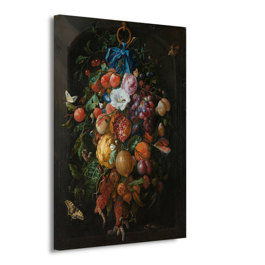 Festoen van vruchten en bloemen - Jan Davidsz. de Heem canvas