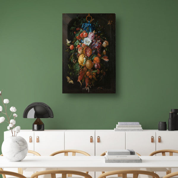 Festoen van vruchten en bloemen - Jan Davidsz. de Heem poster