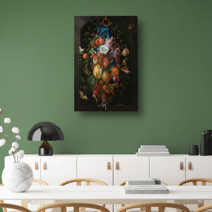 Festoen van vruchten en bloemen - Jan Davidsz. de Heem poster