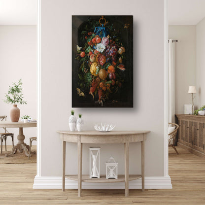 Festoen van vruchten en bloemen - Jan Davidsz. de Heem poster