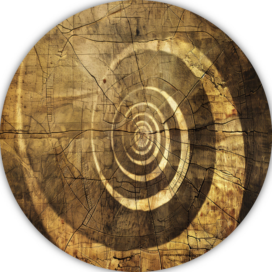 Minimalistische Houten Spiraal forex muurcirkel