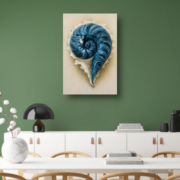 Hypnotiserende Spiralen en Dynamische Spetters poster