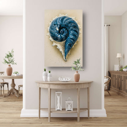 Hypnotiserende Spiralen en Dynamische Spetters poster