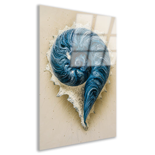 Hypnotiserende Spiralen en Dynamische Spetters acrylglas