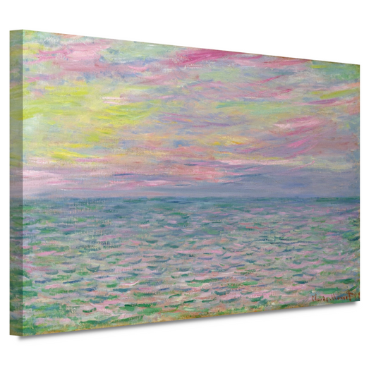 Zonsondergang op zee, bij Pourville - Claude Monet canvas