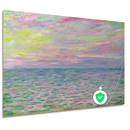 Zonsondergang op zee, bij Pourville - Claude Monet poster
