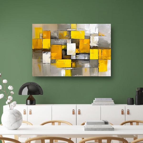 Abstracte kleurrijke rechthoeken in moderne stijl poster