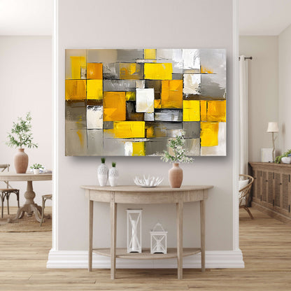 Abstracte kleurrijke rechthoeken in moderne stijl poster