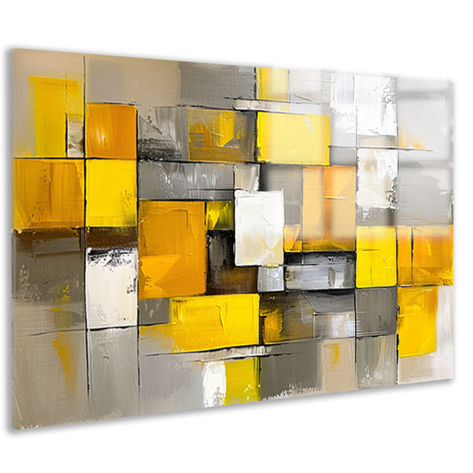 Abstracte kleurrijke rechthoeken in moderne stijl acrylglas