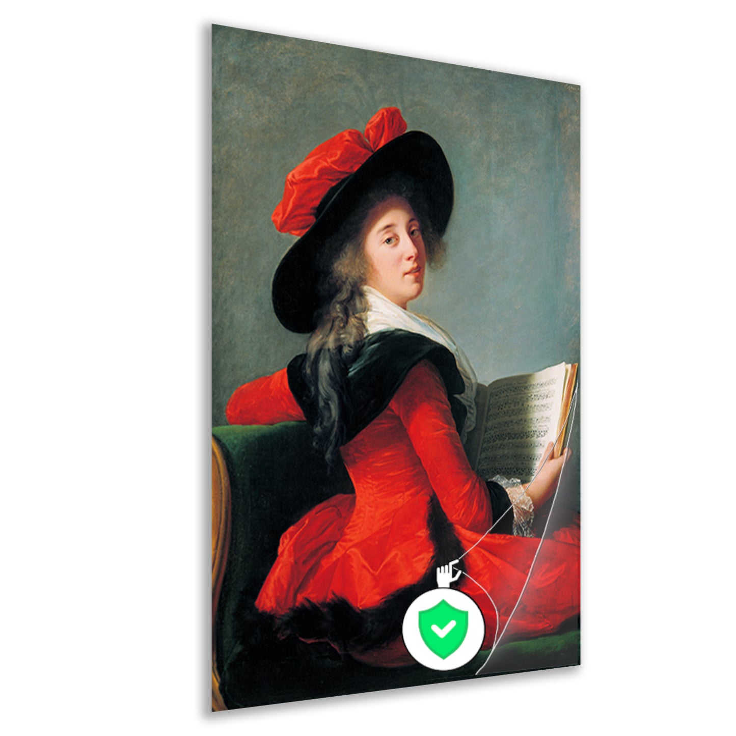 Portret van de Baronne de Crussol - Élisabeth Louise Vigée Le Brun poster