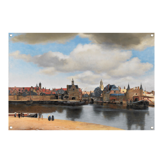 Gezicht op Delft - Johannes Vermeer tuinposter