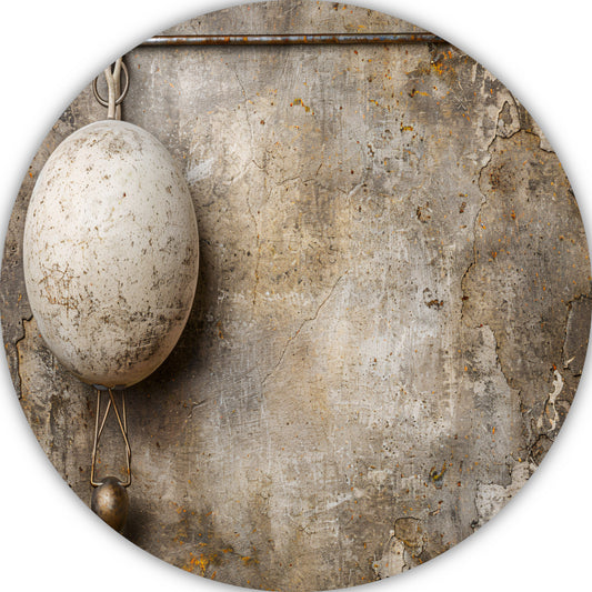 Minimalistische witte bal forex muurcirkel